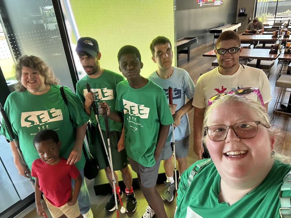 S.E.E. Campers practice their swing at Top Golf