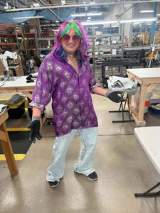 Anthony Hernandez dressed up for Dress for the Decade day.