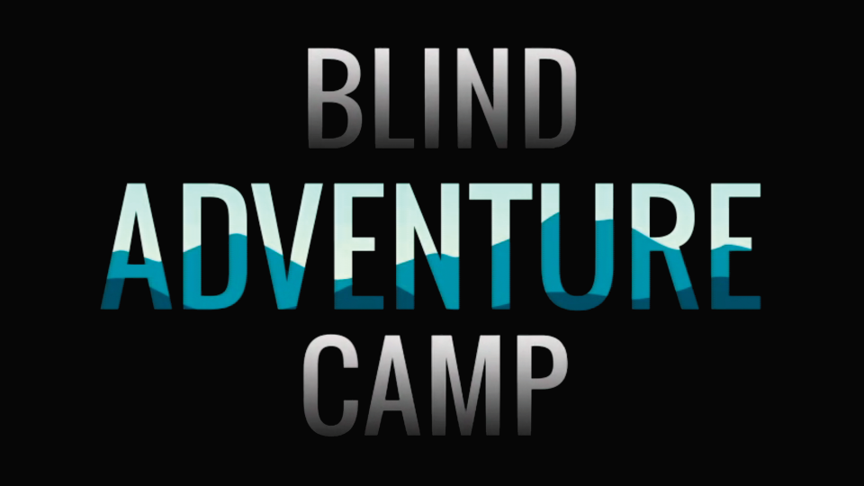 Blind Adventure Camp title art card