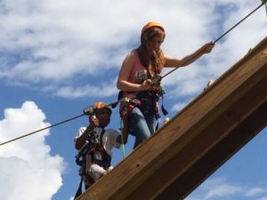 SEE Campers on a ropes course