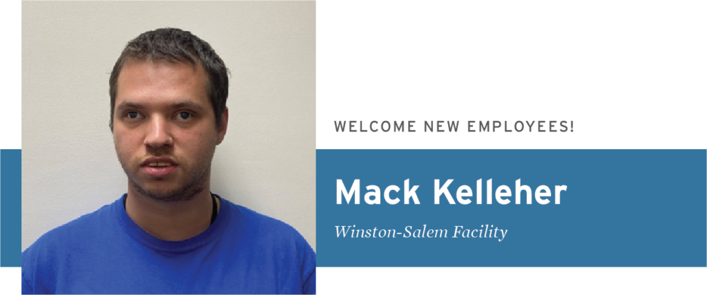 Mack Kelleher - Welcome New Employees - Winston-Salem Facility