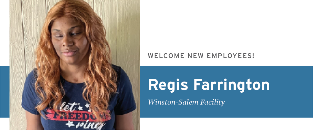 Regis Farrington - Welcome New Employees - Winston-Salem Facility