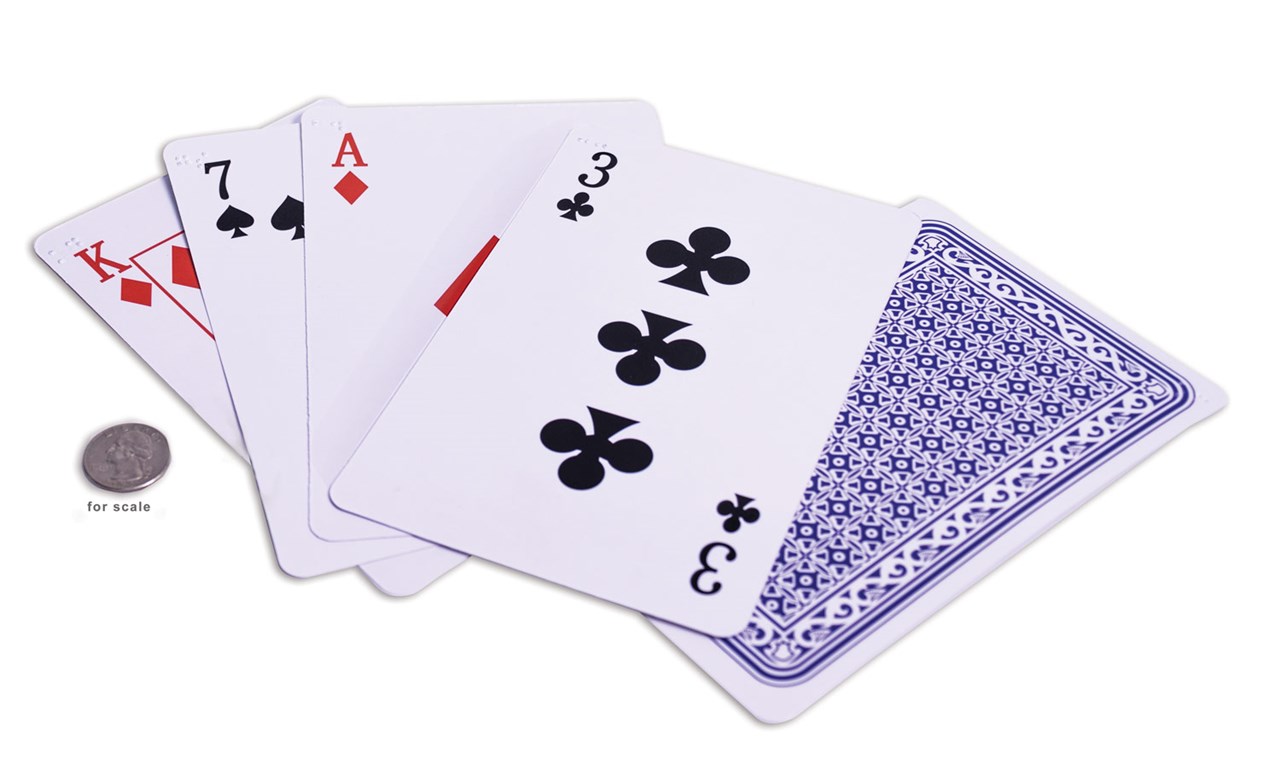 Image of brailled playing cards
