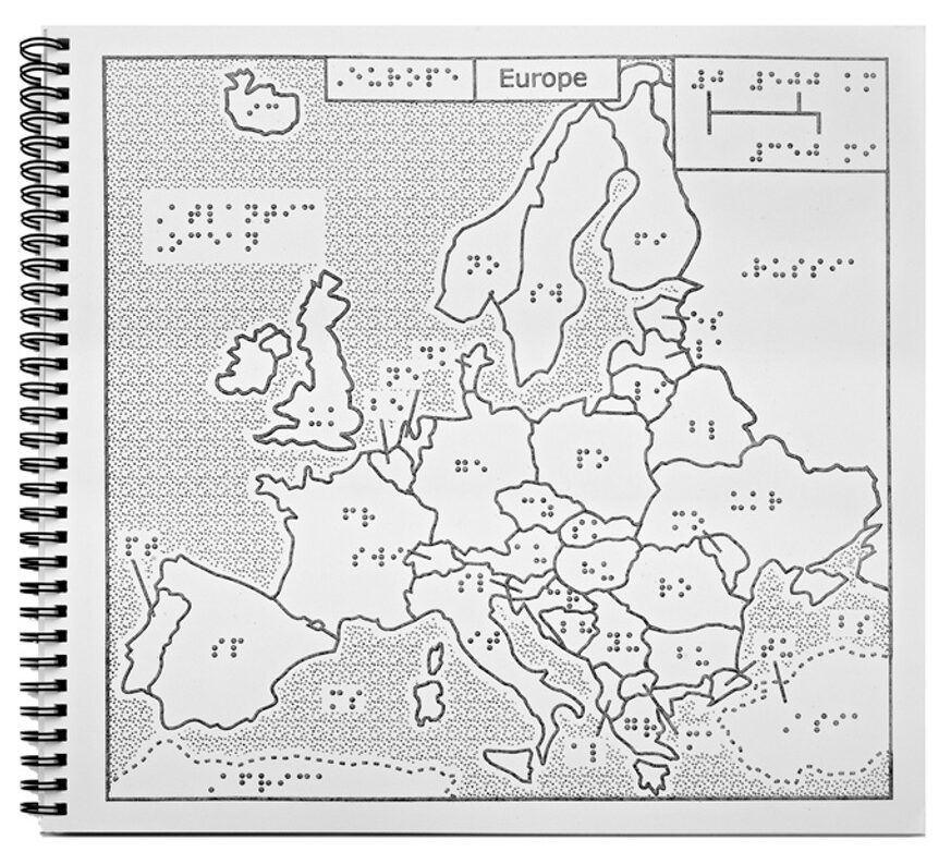 tactile map book
