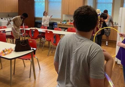 S.E.E. campers using hula hoops