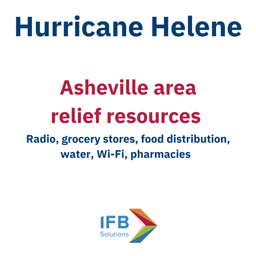 Asheville Area relief resources following Hurricane Helene