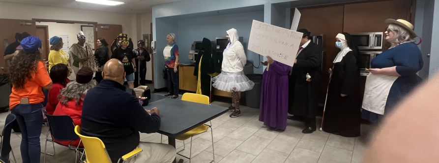 Winston-Salem Facility employees in costumes