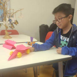 S.E.E. student shows off his wind racer