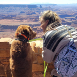 Bux and Tracye overlook the grand canyon
