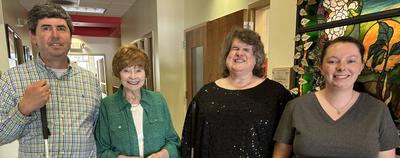 From left to right: Dan Kelly, Kathryn Garner, Kim Schoffner, Caroline Deheck