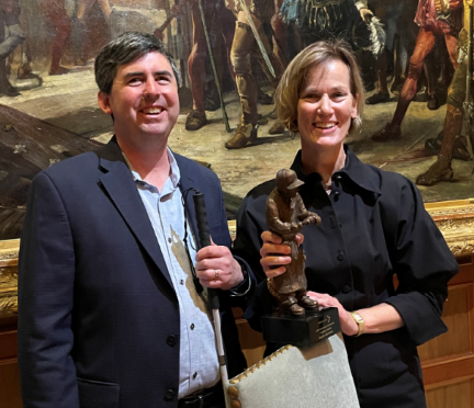 Dan Kelly, IFB President and CEO, and Jessica Abrahams